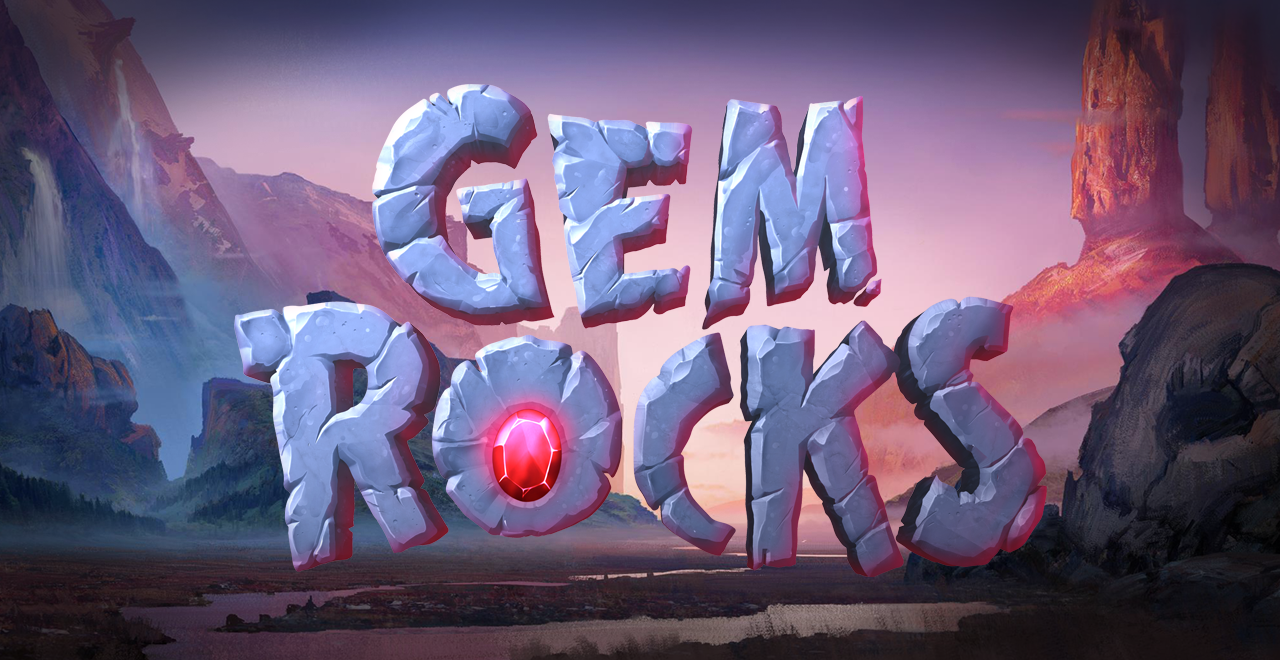 gem rocks slots game logo