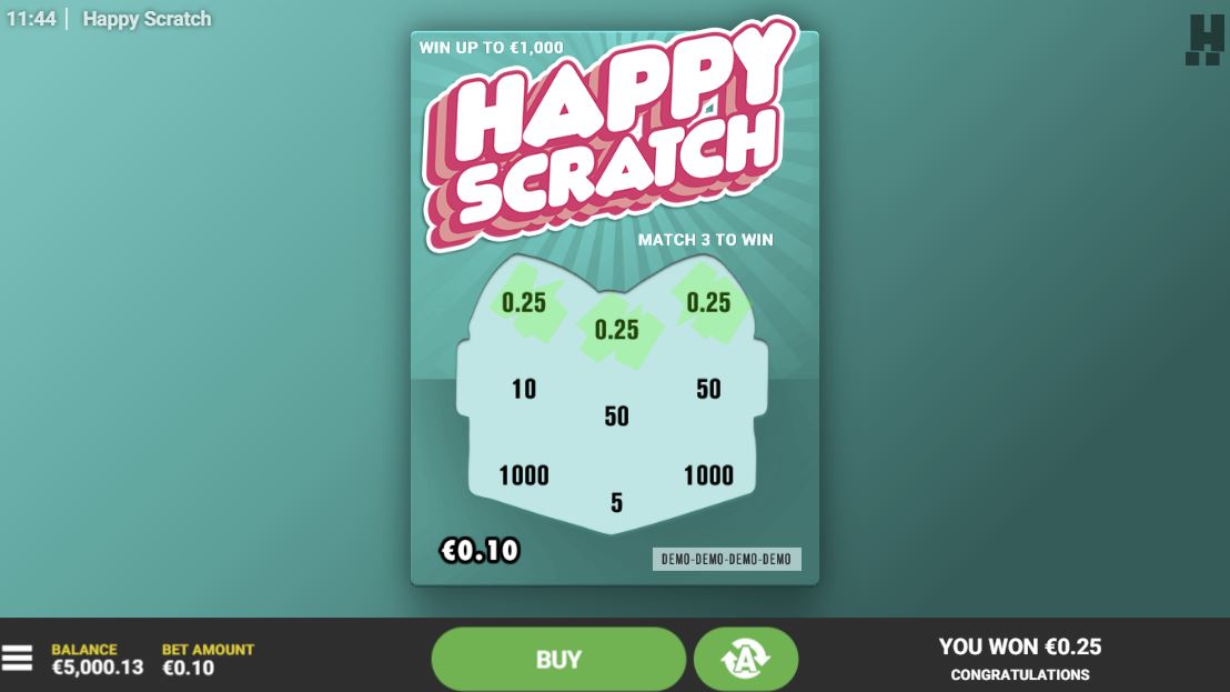 Happy Scratch Gameplay