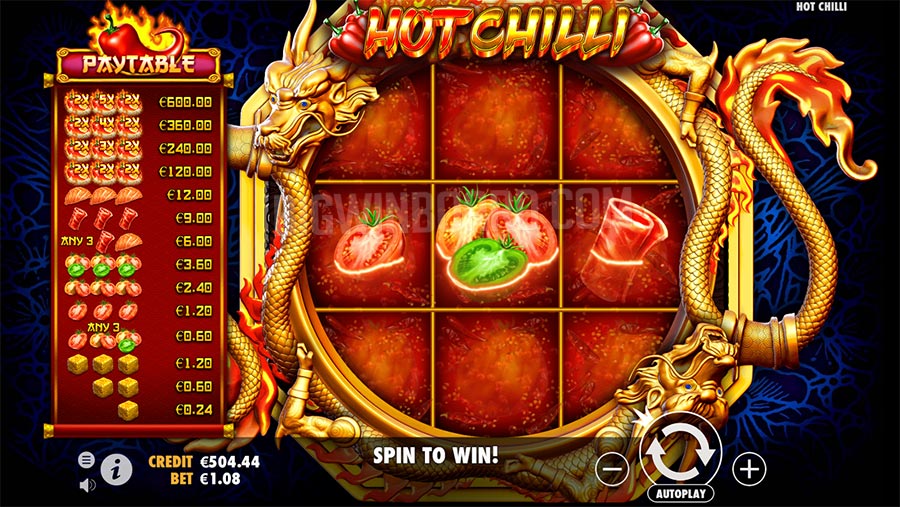 Hot Chilli casino gameplay
