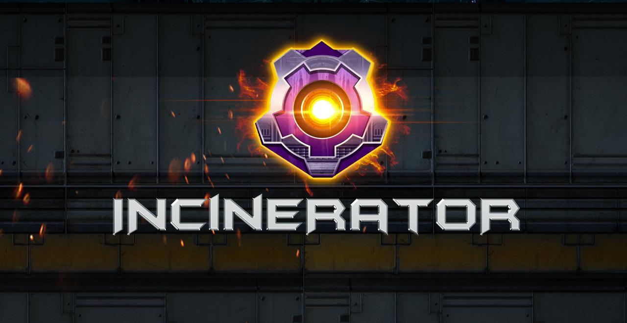 Incinerator online slots game logo