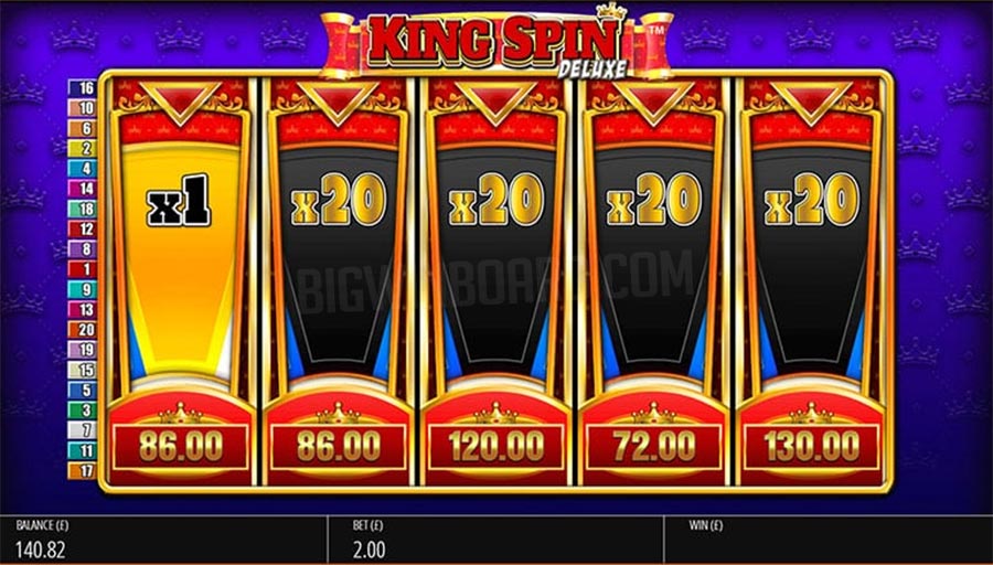 King Spin Deluxe Jackpot King Slot Bonus Features