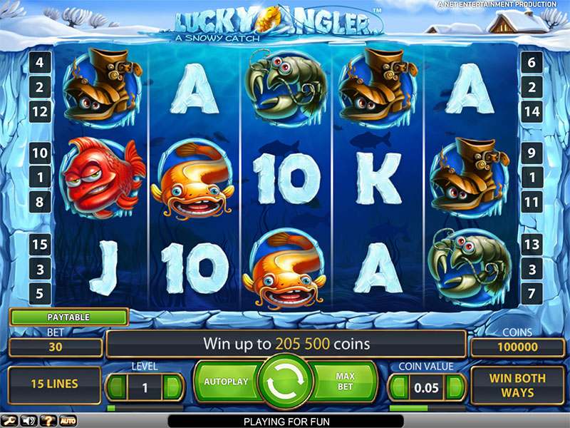 Lucky Angler online slots game gameplay