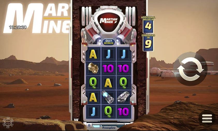 Martian Miner Infinity Reels Slot Gameplay