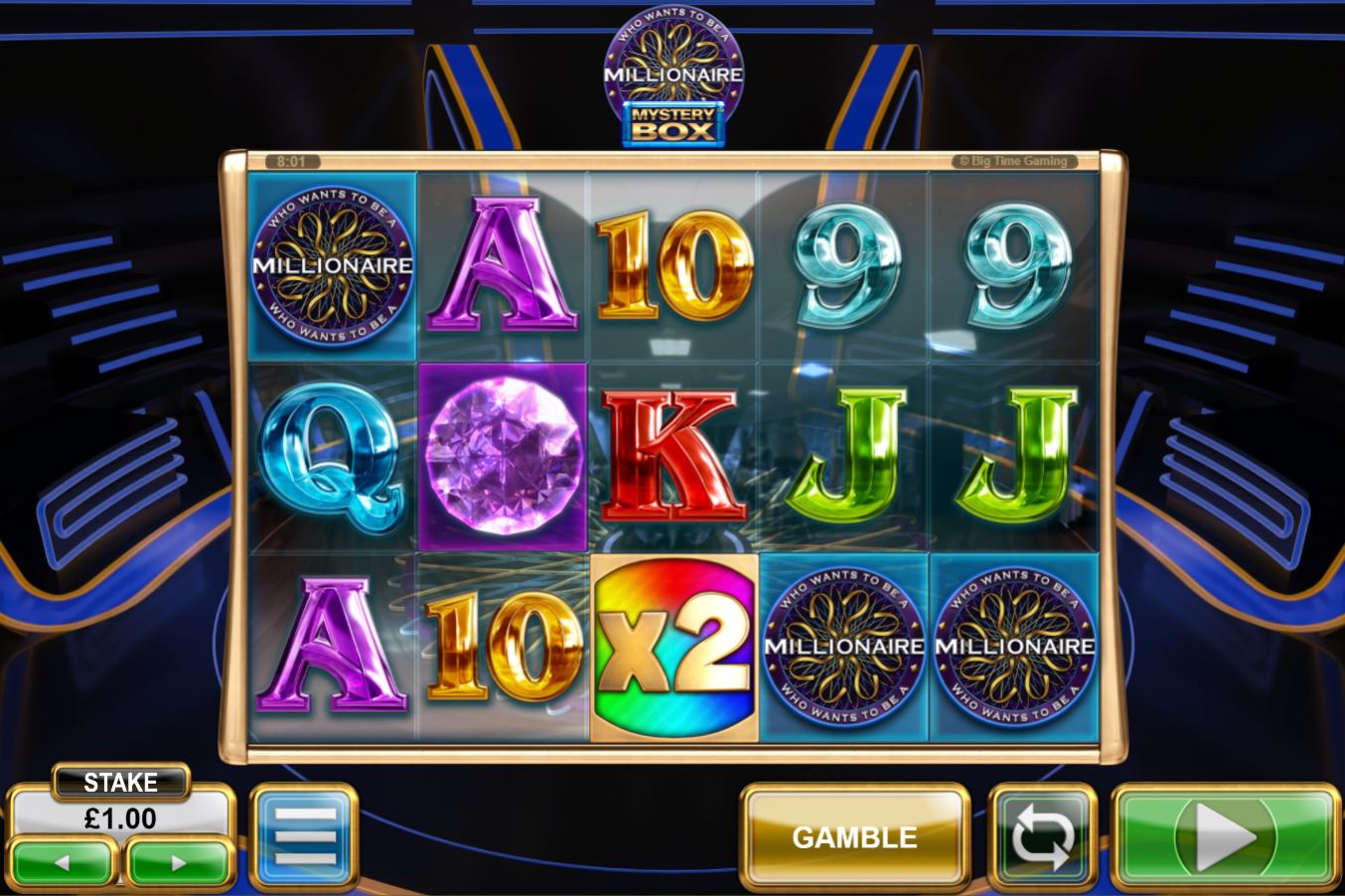 Millionaire Mystery Box Slot Gameplay