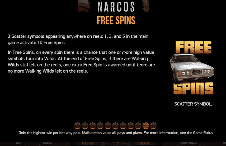Narcos Slots Free Spins