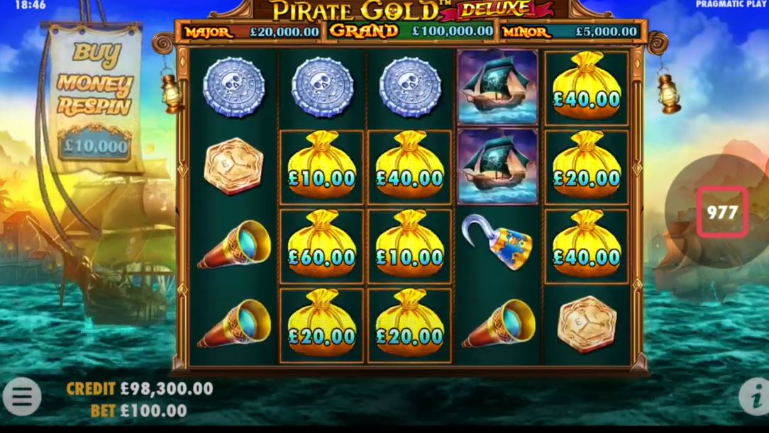 Pirate Gold Deluxe Slot Gameplay