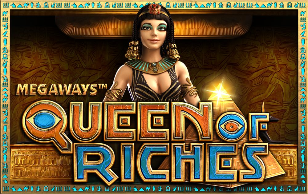 queen of riches slots game logo
