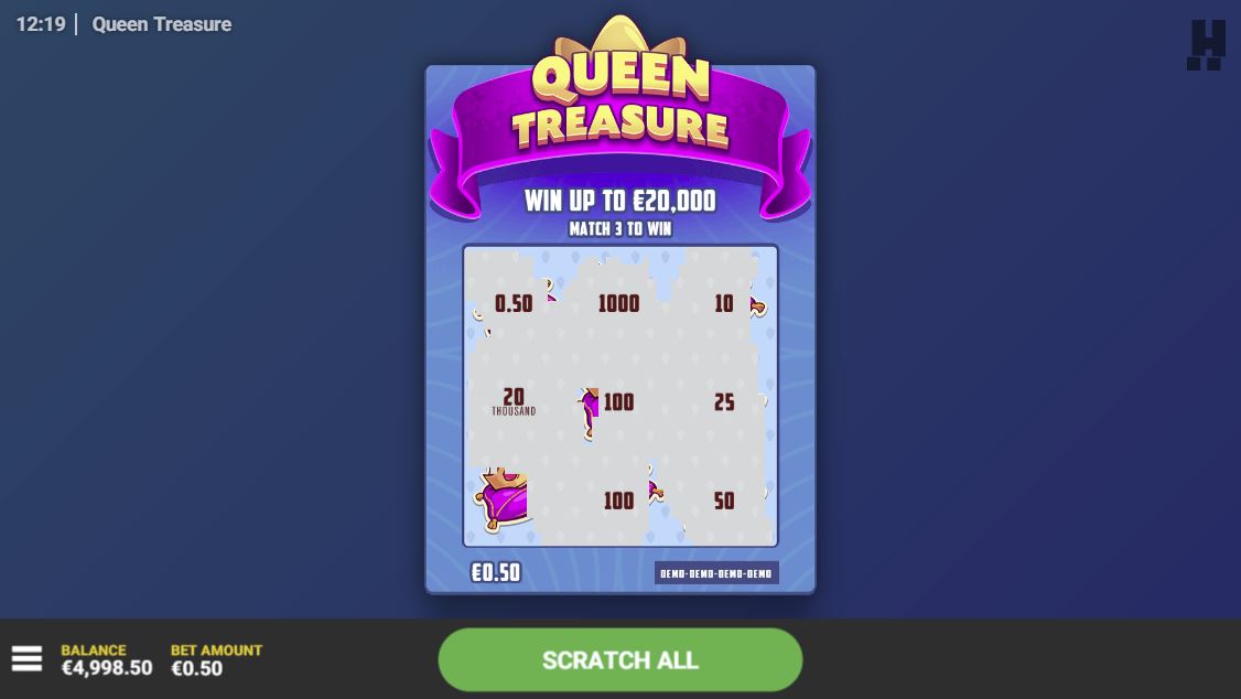 Queen Treasure Scratch Gameplay
