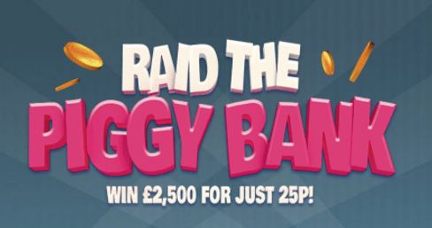 Raid the Piggy Bank Scratch Banner