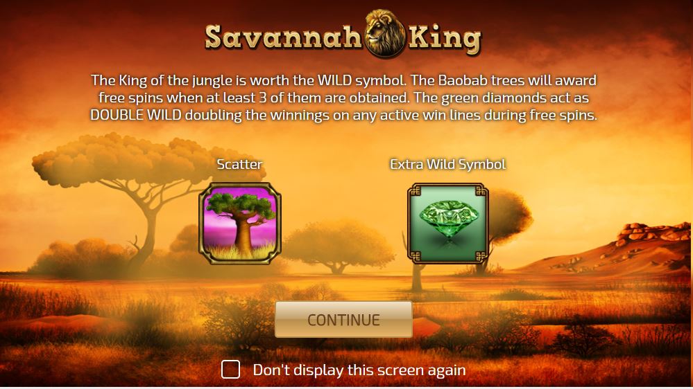 Savannah King Introduction