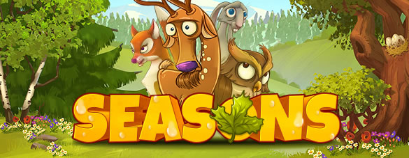 Seasons online slots game logo