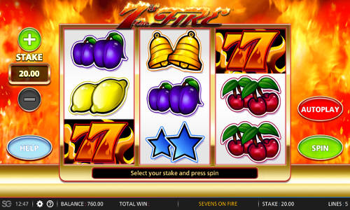 7s on Fire Slots Game