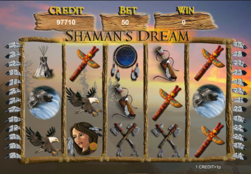 Shamans Dream Video Slots gameplay