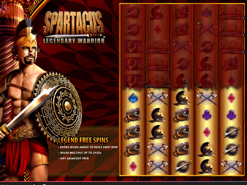 Spartacus Legendary Warrior Slots Gameplay