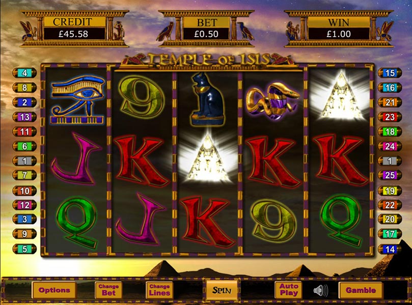 Temple Of Isis Slot Machine