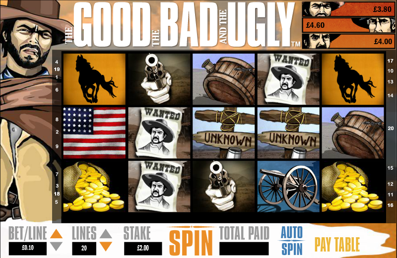 The Good the Bad and the Ugly Slot Game Play