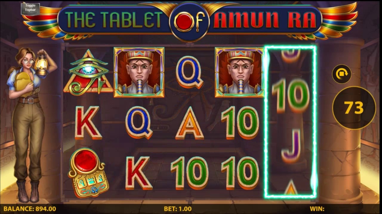 The Tablet of Amun Ra Slot Win