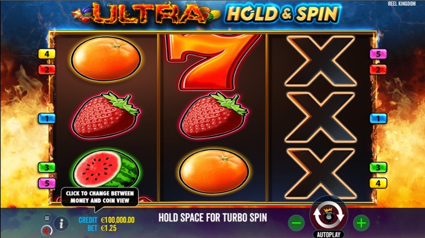 Ultra Hold and Spin Slot Gameplay