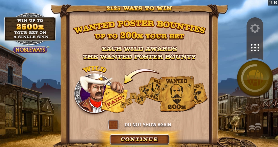 Wanted Outlaws Nobleways Slot Bonus Feature