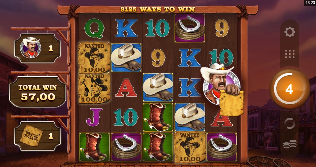 Wanted Outlaws Nobleways slot Gameplay