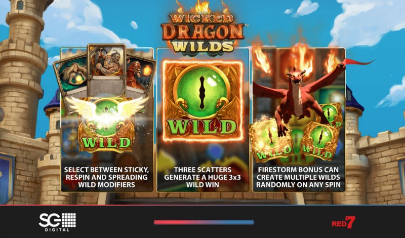 Wicked Dragon Wilds Mega Drop Bonus Features