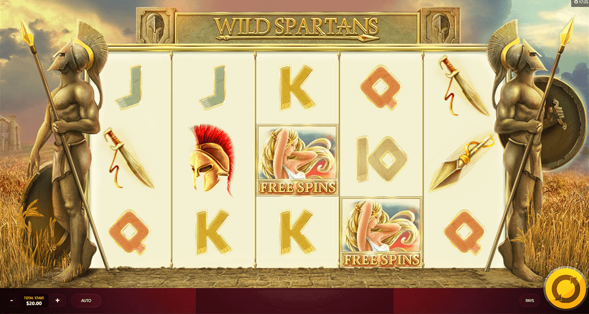Play Wild Spartans Slots | Deposit £10 - up to 500 Free Spins - Easy Slots
