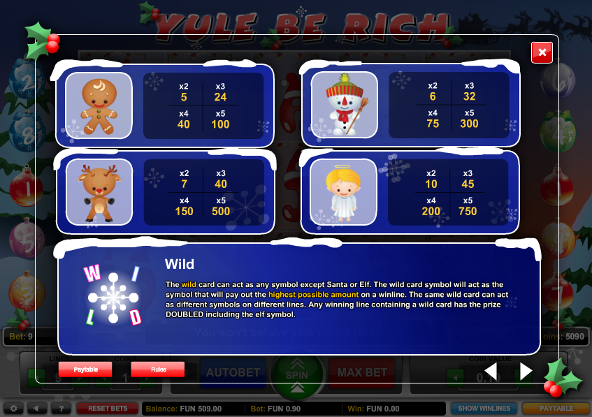 Yule be rich in game