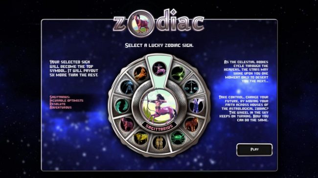 Zodiac Slot Freatures